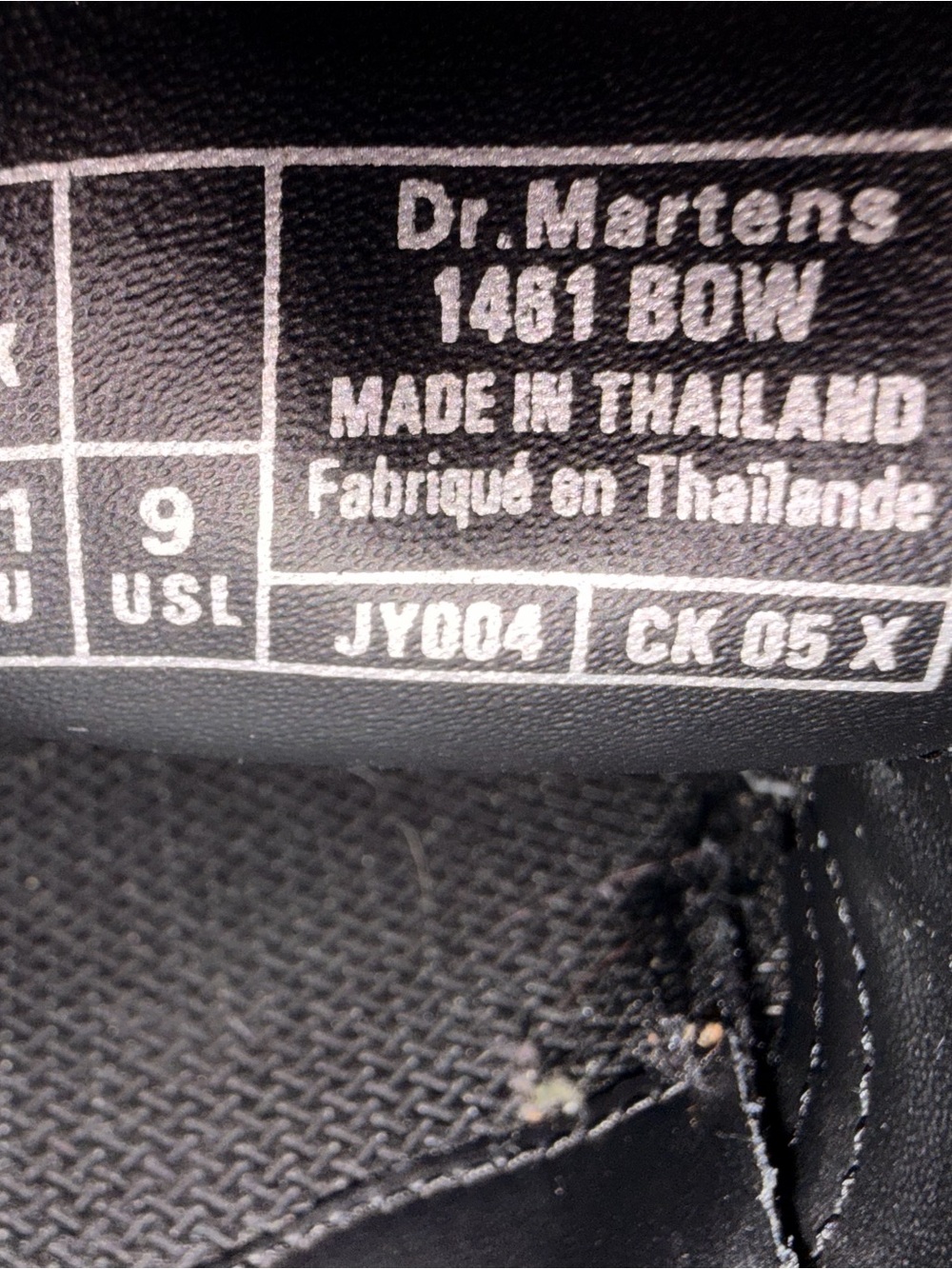 Dr. Martens Black Leather Lace-Up Oxfords with Yellow Stitching - Picture 8 of 8